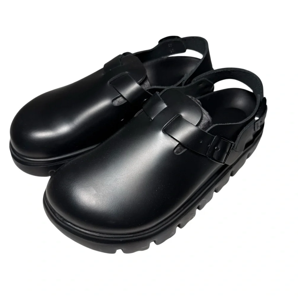 Birkenstock Tokio Papillio Chunky Leather - Black - Picture 9 of 16